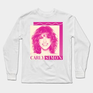 Carly Simon /// Vintage design Long Sleeve T-Shirt